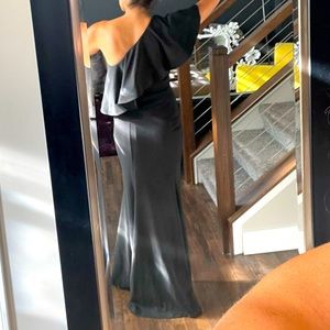 Lulus floor length black dress